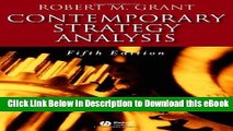 [Read Book] Contemporary Strategy Analysis: Concepts, Techniques, Applications (5th Edition) Mobi