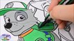 Paw Patrol Coloring Book Jungle Rescue Tracker Rocky Episode Surprise Egg and Toy Collector SETC
