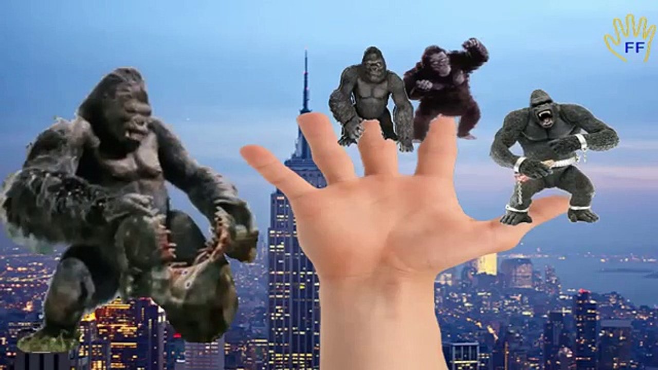 Colours Gorilla Finger Family Songs | Colors Gorilla Finger Family Nursery Rhymes For Children