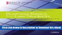 [Read Book] Business Basics for Law Students: Essential Concepts and Applications (Essentials)
