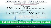 EPUB Download From Wall Street to the Great Wall: How Investors Can Profit from China s Booming