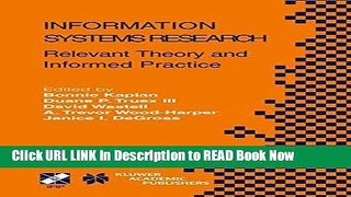 [Popular Books] Information Systems Research: Relevant Theory and Informed Practice (IFIP