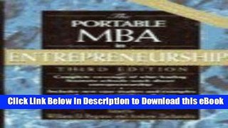 [Read Book] The Portable MBA in Enterpeneurship 3rd Edition With The Portable MBA in