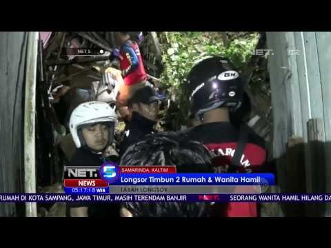 Dua Rumah Hancur dan Seorang Wanita Hamil Tertimbun Longsor – NET5
