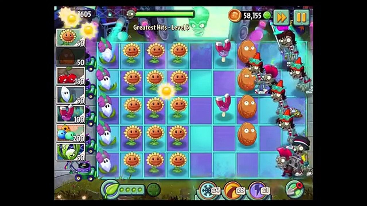 Plants VS Zombies 2 - Greatest Hit - Endless Zone Level 1-10 - Walktrough Gameplay
