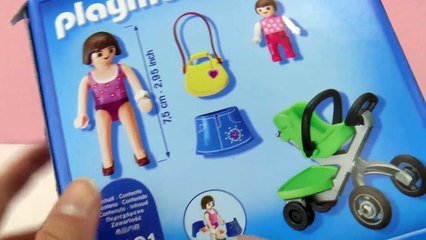 PLAYMOBIL Mutter mit Kinderwagen 5491 _ Moderner Kinderwagen mit Tragetasche-rzgkxK_r6vk