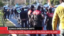 Adana'da cenaze törenine giden yunus ekibi kaza yaptı