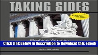 [Read Book] Taking Sides: Clashing Views on Legal Issues, 15th Edition Mobi