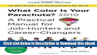[Read Book] What Color Is Your Parachute?  2010: A Practical Manual for Job-Hunters and
