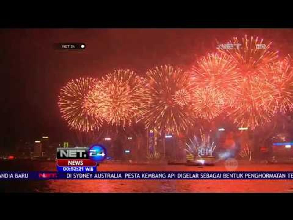 Perayaan Tahun Baru dengan Memadukan Kembang Api & Musik di Hongkong - NET24