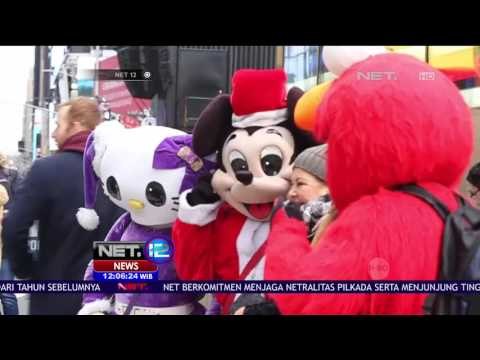 Live Report Penjagaan Ketat Perayaan Tahun Baru di New York AS - NET12