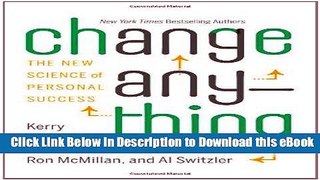 EPUB Download Change Anything: The New Science of Personal Success Online PDF