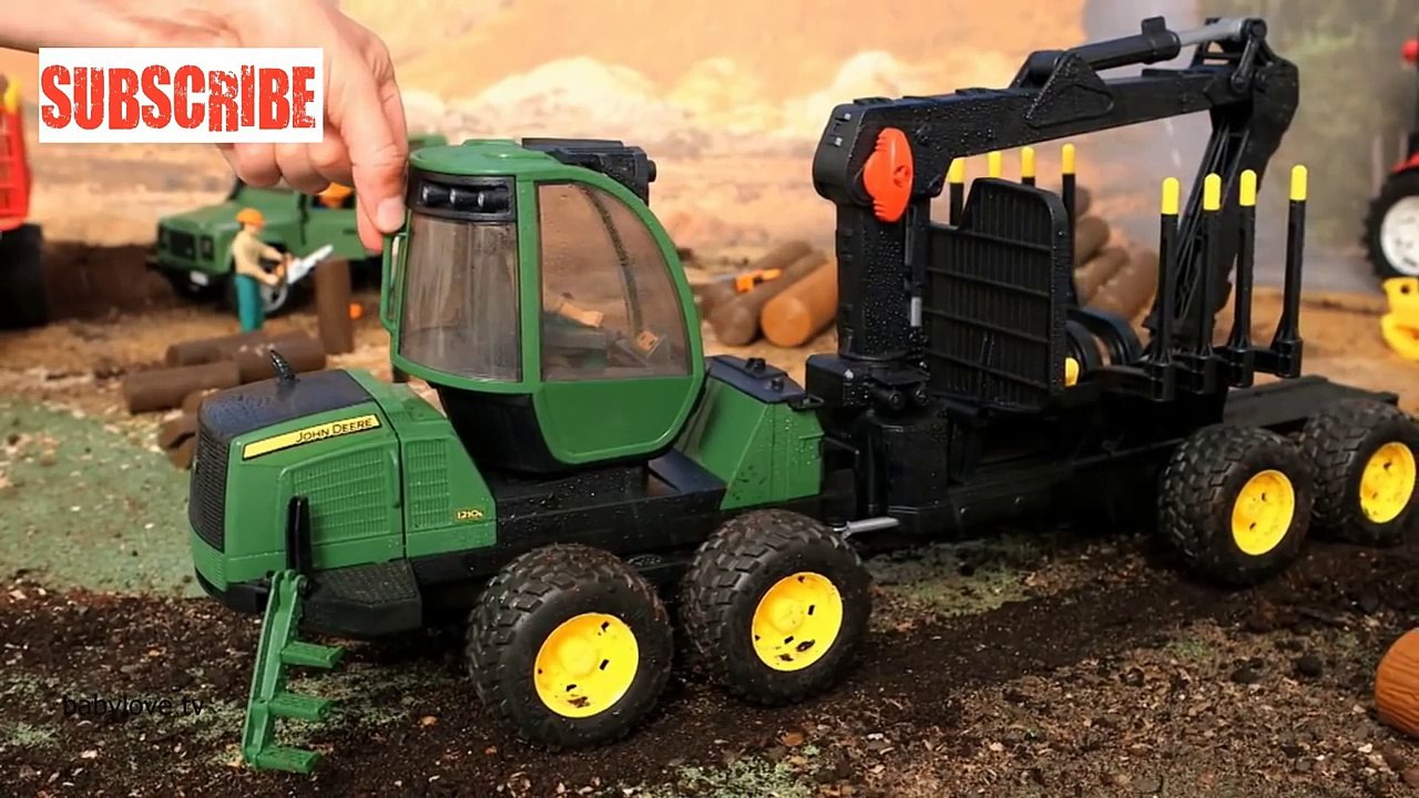 Спецтехника BRUDER. Игры и игрушки для мальчиков. Bruder Toys. Машина Лесовоз Scania с кра