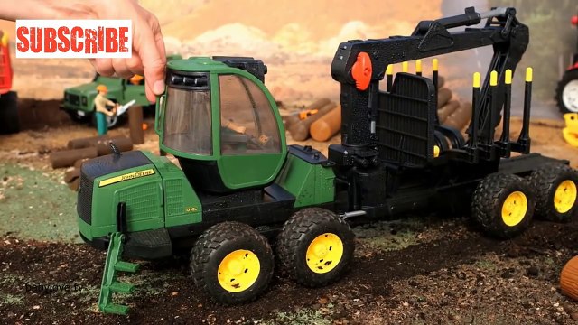 Спецтехника BRUDER. Игры и игрушки для мальчиков. Bruder Toys. Машина Лесовоз Scania с кра