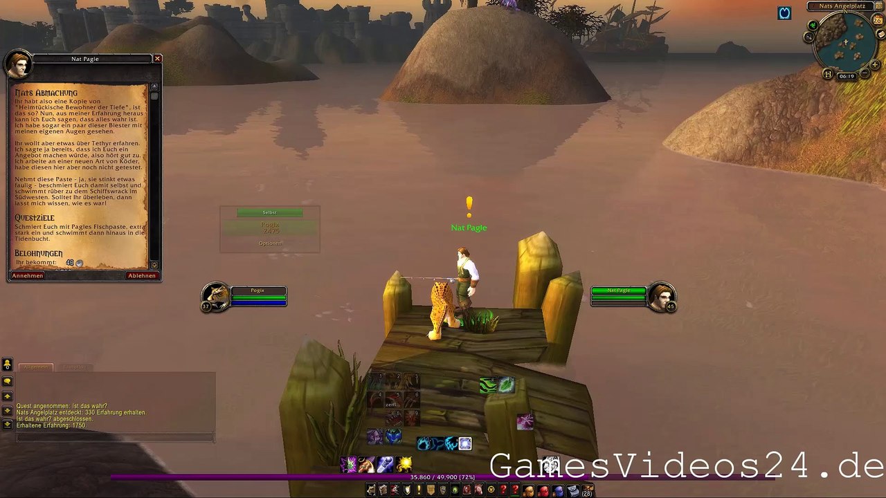 World of Warcraft Quest: Nats Abmachung