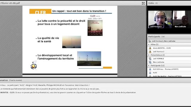 Mardi de la Transition énergétique : Les propositions du CLER à l’occasion des élections en 2017 1/1