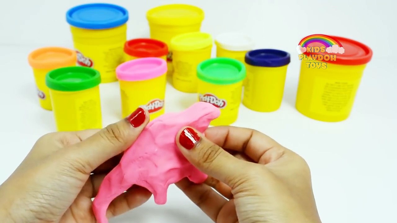 T-Rex Dinosaurio De Plastilina Juguetes De Colección | Color Dinosaurios De Plastilina Formas De Hacer Videos