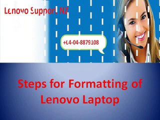 Complete Guidance for formatting of Lenovo laptop