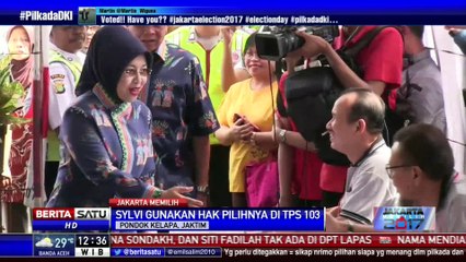 Suasana Sylvi Nyoblos di TPS 103 Pondok Kelapa