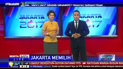 Sandiaga Uno Bersama Keluarganya Nyoblos di TPS 01