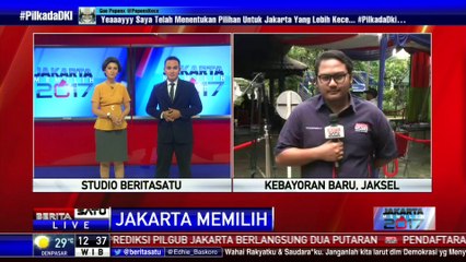 Suasana di TPS 6 Tempat AHY dan Istri Gunakan Hak Suaranya