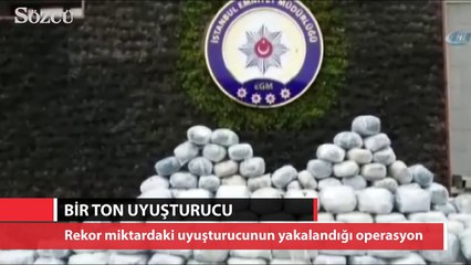 İstanbul’da 1 ton uyuşturucu ele geçirildi