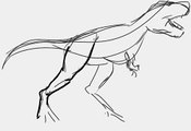 How to draw a t-rex / t-rex nasıl çizilir