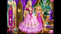 Juegos para niñas—rapunzel cose el vestido para barbie—Juegos de dibujos Animados en Línea Para Niños