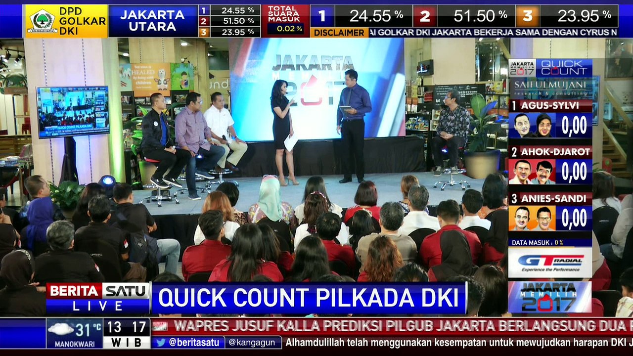 Quick Count Belum Dimulai