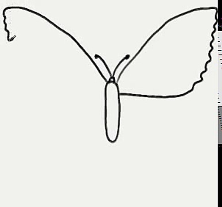 How To Draw A Butterfly Kelebek Nasil Cizilir Dailymotion Video