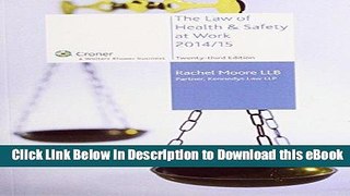 DOWNLOAD The Law of Health and Safety at Work 2014/15 Kindle