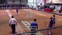 Tir rapide en double, rencontre France Chine, Sport Boules, Eybens 2017