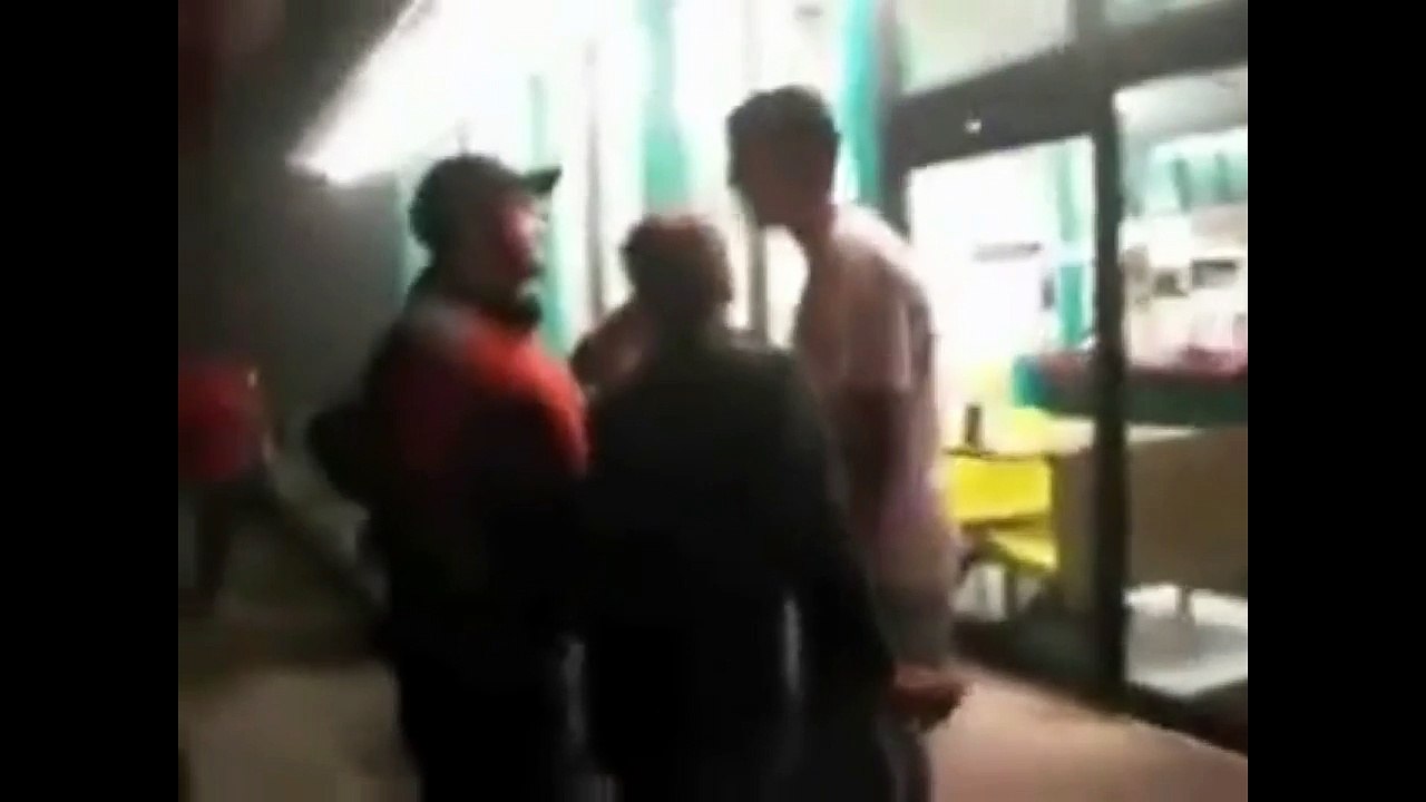 American strong punch on face