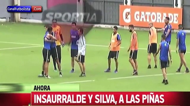 Boca Juniors players caught fighting EACH OTHER during training