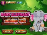 Bebé Elefante Accidente de Cuidado de Cuidado de los Animales de Juegos para los Niños