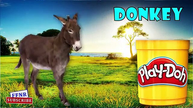 Farm animals Names for children | Play Doh Farm animals Sounds for kids babies