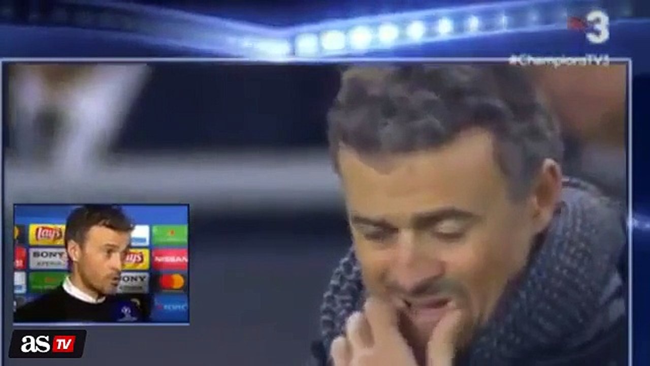 Luis Enrique, entraineur du FC Barcelone s'enerve contre un journaliste après la défaite face au PSG - vidéo Dailymotion