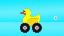 Rubber Ducks Monster Trucks Teaching Colors - Learn Colours For Children