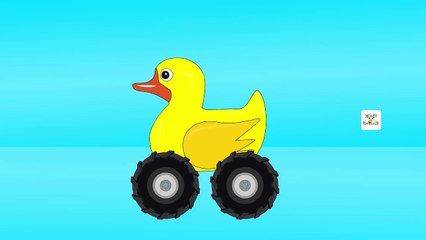 Rubber Ducks Monster Trucks Teaching Colors - Learn Colours For Children