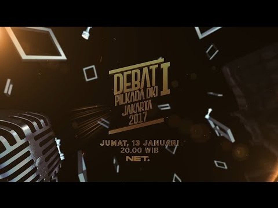 DEBAT 1 PILKADA DKI JAKARTA 2017, 13 JANUARI LIVE 20.00 WIB