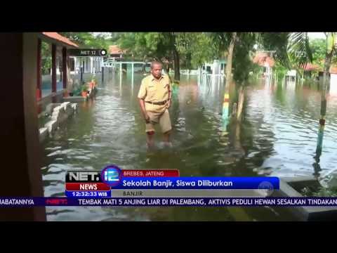 Banjir Terjang Sekolah di Brebes, Siswa pun Diliburkan - NET 12