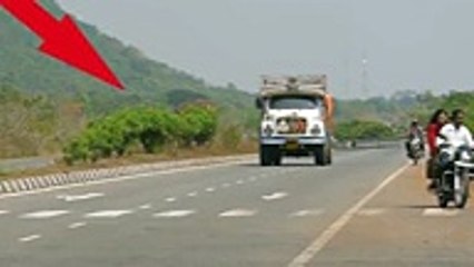Real Scary ghost at NH 10  caught on camera