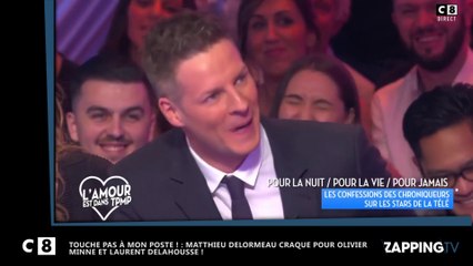 Cyril Hanouna - TPMP : Matthieu Delormeau craque pour Olivier Minne et Laurent Delahousse (vidéo)