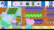 Las paperas Пеппа en un supermercado, un JUEGO de dibujos animados