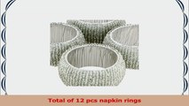 Lot of 12 Pieces Napkin Rings Silver Indian Handmade Glass Beaded For Special Occasions 59c7d9b5