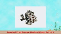 Jeweled Frog Bronze Napkin Rings Set of 4 beb7e088