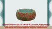 Shalinindia Handmade Beaded Napkin Rings Set With 6 Red Green Glass Beaded Napkin Holders 594bc485