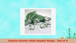 Empire Pewter Plain Napkin Rings  Set of 4 1ae16f79
