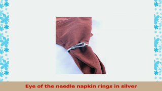 Silver Eye of The Needle Set of 6 Napkin Rings 8313aab8