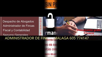Administrador de fincas Malaga